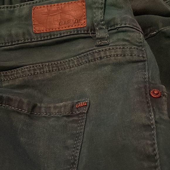 Garage Ripped Knees Teal Jeggings - Picture 6 of 6